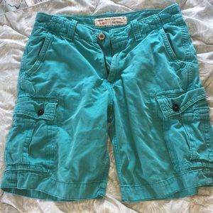 American Eagle Outfitters Blue Cargo Shorts